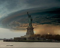 Photomontage de l'ouragan Sandy